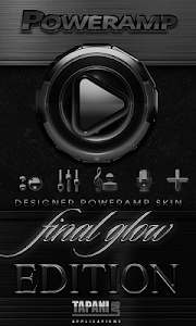 Screenshot Poweramp skin Black Glow v1.42