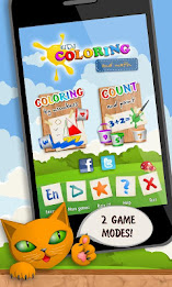 Kids Coloring and Math Free poster 1