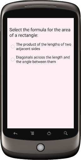 Formula area of ​​a rectangle