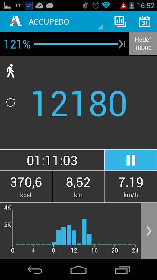 Accupedo-Pro Pedometre - screenshot