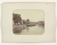 Gezicht op de Kali Mas in Surabaya