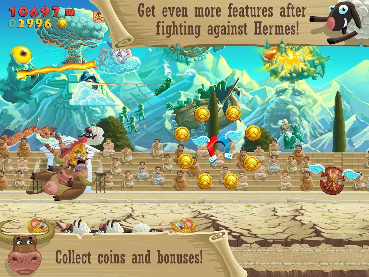  Android   Sheep Happens, un runner game fuori di testa gratuito!