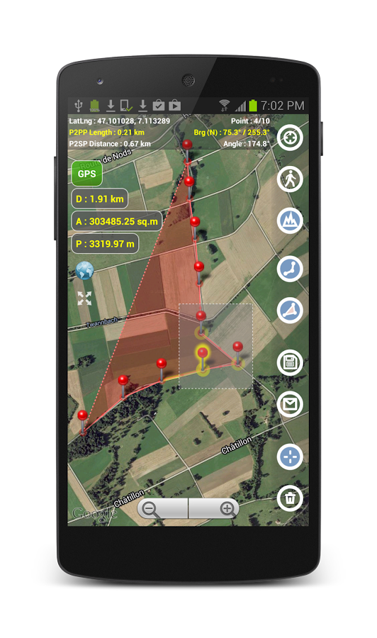 Planimeter GPS area measure Android Apps on Google Play