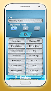 Android application Digital Clock Weather Widget screenshot