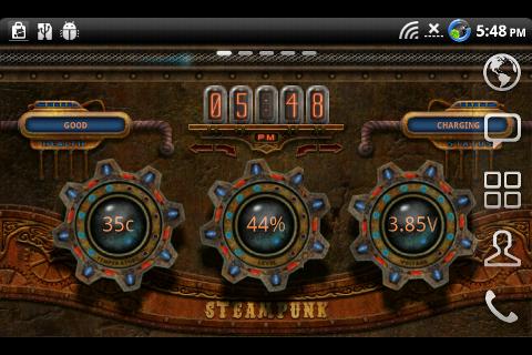 Steampunk Time Live Wallpaper Screen 2