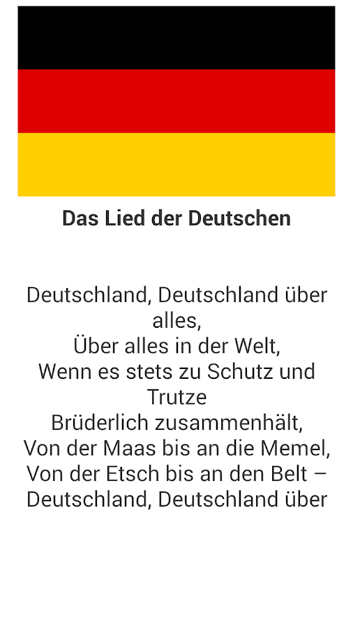 Das Deutschlandlied - Android Apps on Google Play