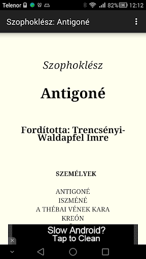 Szophoklész: Antigoné
