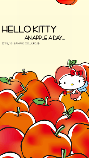 【免費個人化App】[ハローキティ]an apple a dayライブ壁紙-APP點子