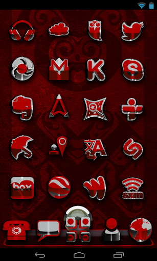 【免費生活App】Next Launcher Theme Red Magic-APP點子