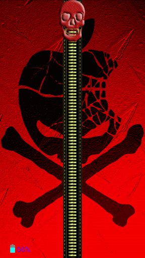 Red Skull Zipper Lock