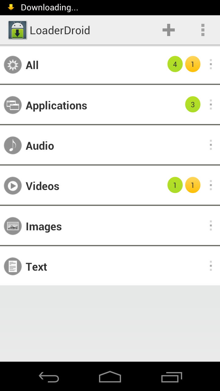 Android application Loader Droid Pro License Key screenshort