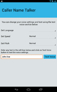 Caller Name Talker - screenshot thumbnail