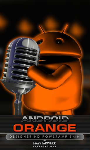 poweramp skin android orange