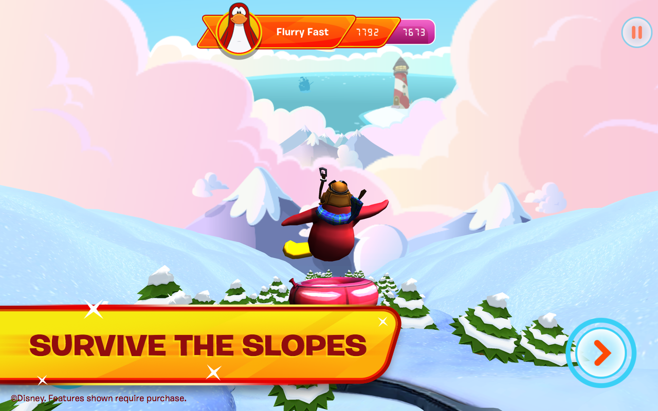 Club Penguin Sled Racer - screenshot