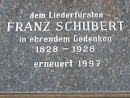 Franz Schubert Gedenktafel und Park