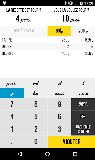 CalculaCook Calculette Cuisine