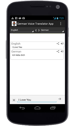 German Voice Translator App