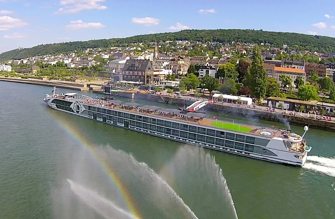 Tauck-InspirationClass-Savor-christening - Tauck's 130-passenger ms Savor during its christening in June 2014. 