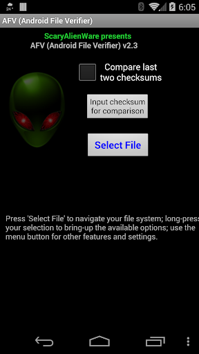 AFV File Verifier for Android™