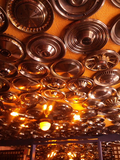 Chuys Mexican Restaurant Hubcap Ceiling 