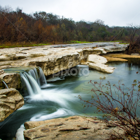 McKinney Falls by Robert Marquis - Landscapes Waterscapes