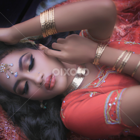 :: The Red Sari :: by Pemain Derhaka - People Portraits of Women