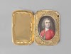 Etui van goud met miniatuurportret van een man
