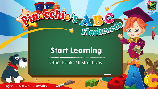 Pinocchio's ABC Flashcards