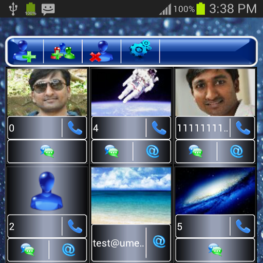 Favorite Contact Widget Screen 1