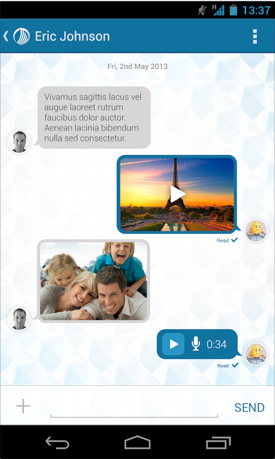 TelexApp - screenshot