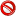 An icon shaped like a no symbol - a red circle with a line through it.
