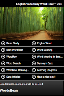 English etymology wordlist