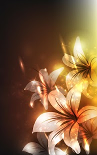 Glowing Flowers Live Wallpaper