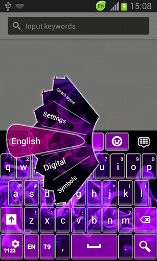 免費下載個人化APP|紫色火焰GO輸入法主題 app開箱文|APP開箱王