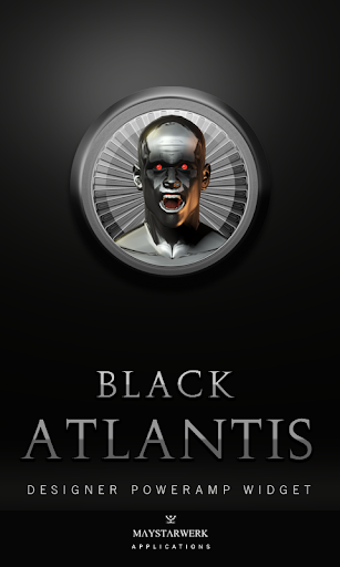 Poweramp Widget Black Atlantis