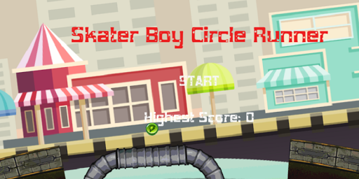 Skater Boy Circle Runner