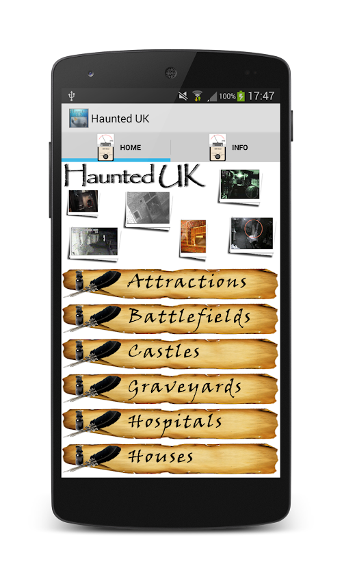 Android application Haunted UK - Ghost Hunting UK screenshort