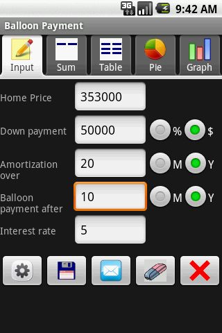 Balloon Payment Screen 3