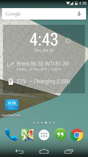 Oil Price DashClock Extension