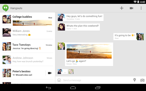 Hangouts - screenshot thumbnail