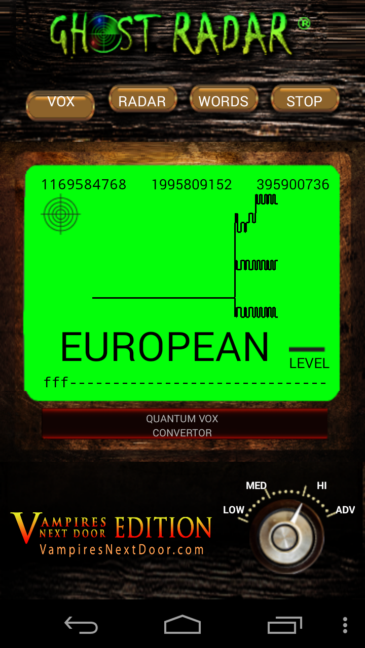 Ghost Radar®: VAMPIRES Screen 2