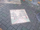 東海道松並木のレリーフ
