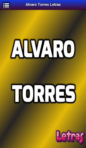 Letras Alvaro Torres