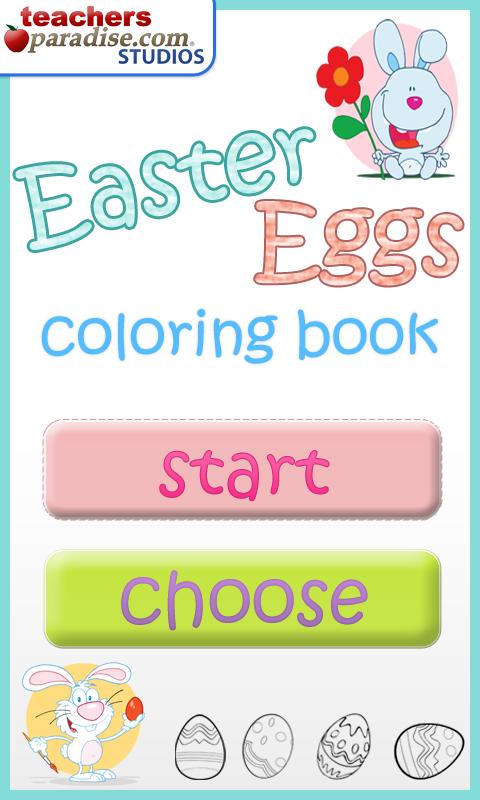 Android application Easter Eggs Kids Coloring Game screenshort