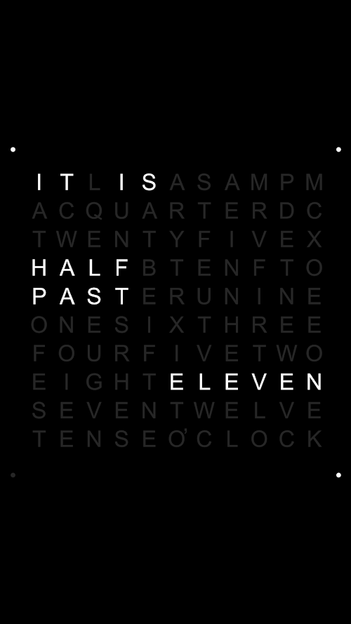Android application QLOCKTWO screenshot