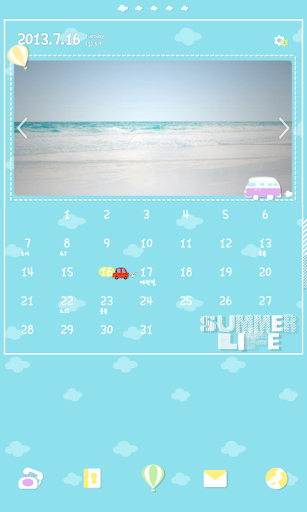 【免費個人化App】썸머라이프 도돌캘린더 테마-APP點子