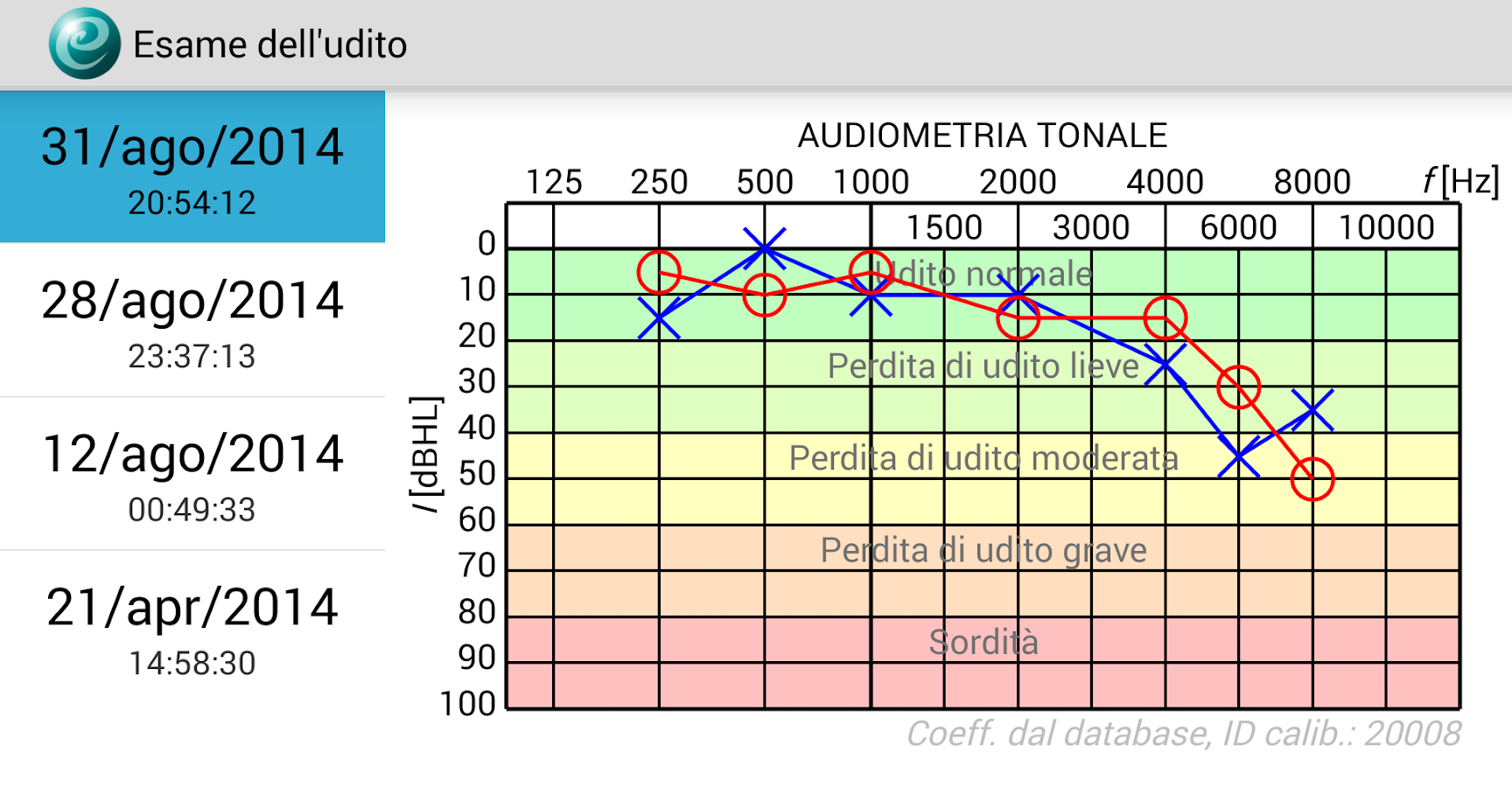   Esame dell'udito- screenshot 