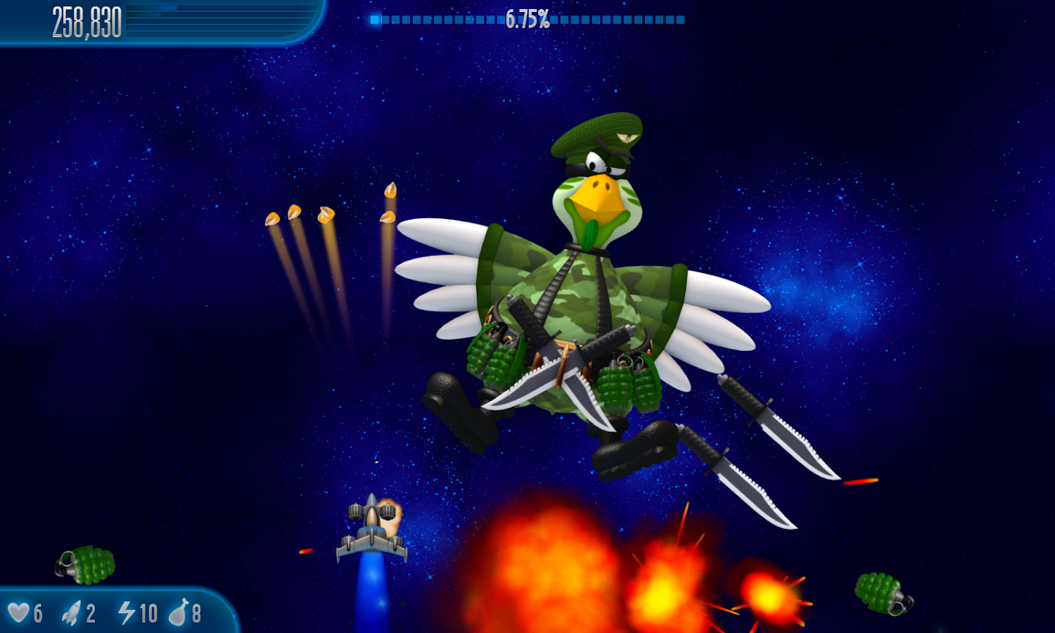 Chicken Invaders 5 HD (Tablet) - screenshot