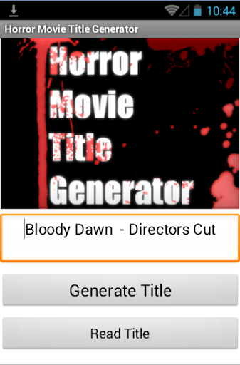 Horror Movie Title Generator