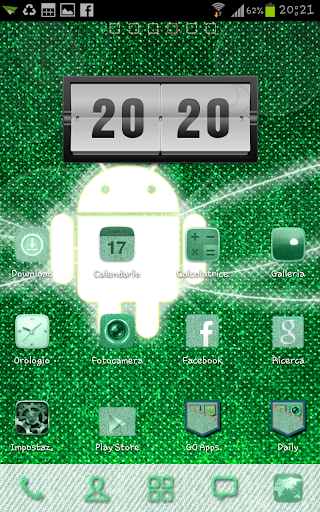Jeans Green Go Launcher Theme